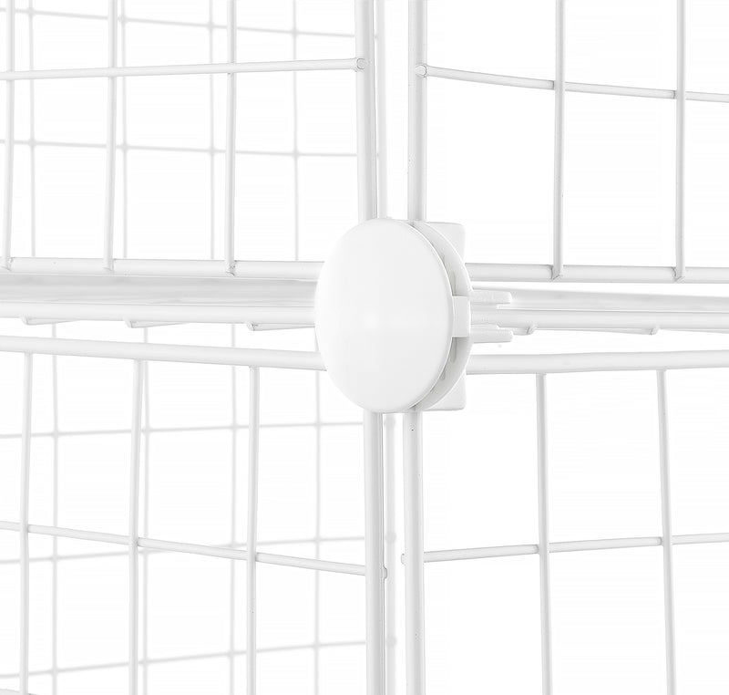 Wire 4 Cube Cabinet - white