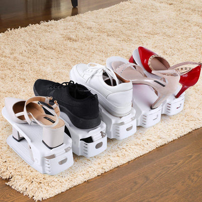 Shoe Organizer - Set of 6 - White