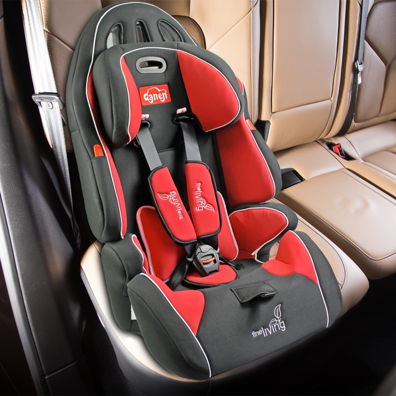Baby Car Seat - Red/Black - Fine Living