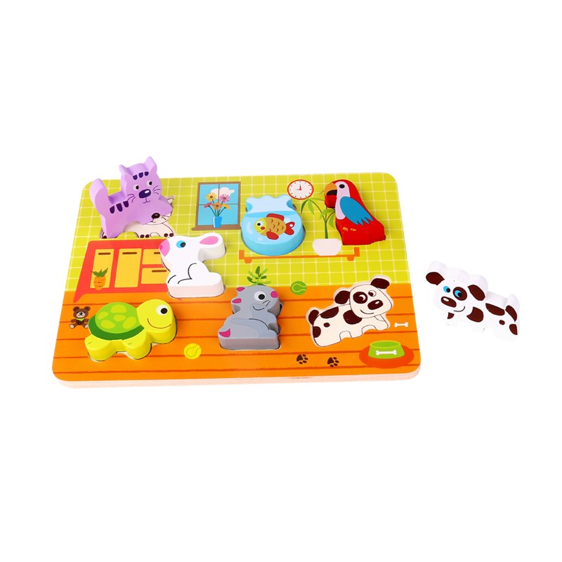 Nuovo Wooden Chunky Pet Puzzle