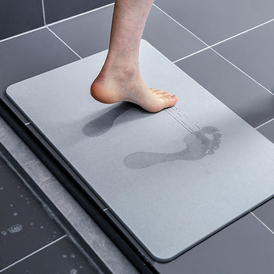 Diatom Mud Bath Mat- Light Grey