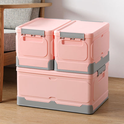 Foldable Storage Clip Boxes - Small - Pink