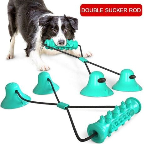 Rex - Suction Cup Dog Chew Toy - Blue