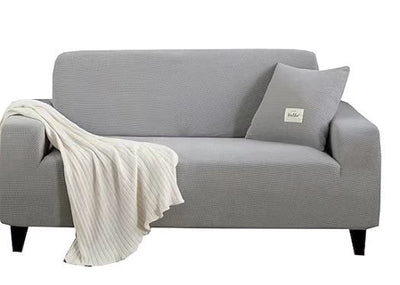 Fine Living Jacquard 3 Seater Couch Cover -Light Grey