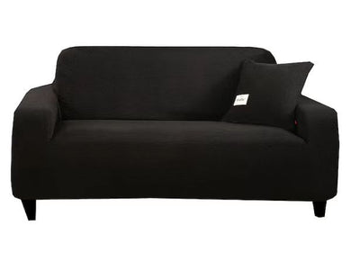 Fine Living Jacquard 3 Seater Couch Cover - Black