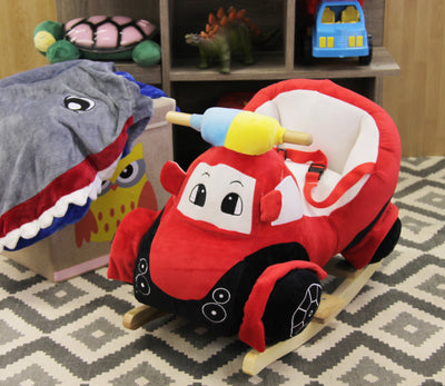 Jeronimo Rocking Animal Seat - Car Red