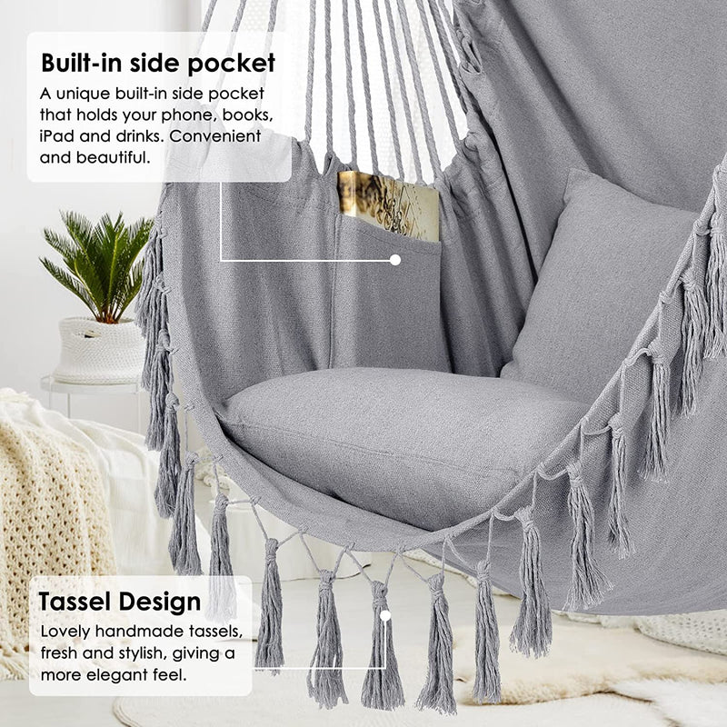 Fine Living - Paros Hammock Chair Grey