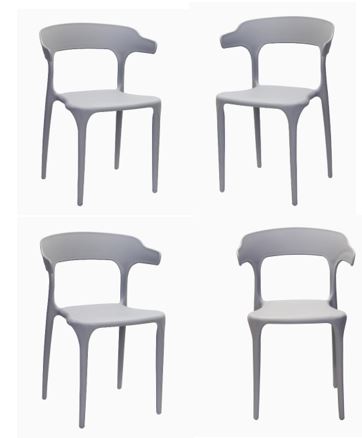 Chester Cafe Chair - Light Grey