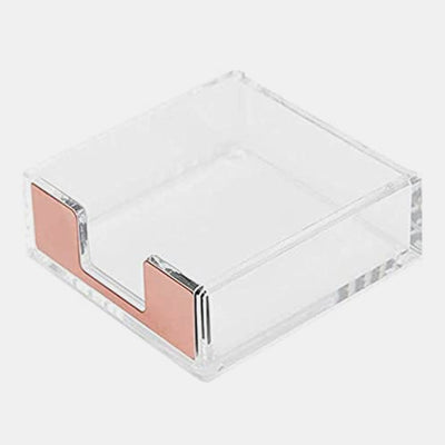 Acrylic Post It Holder - Rose Gold