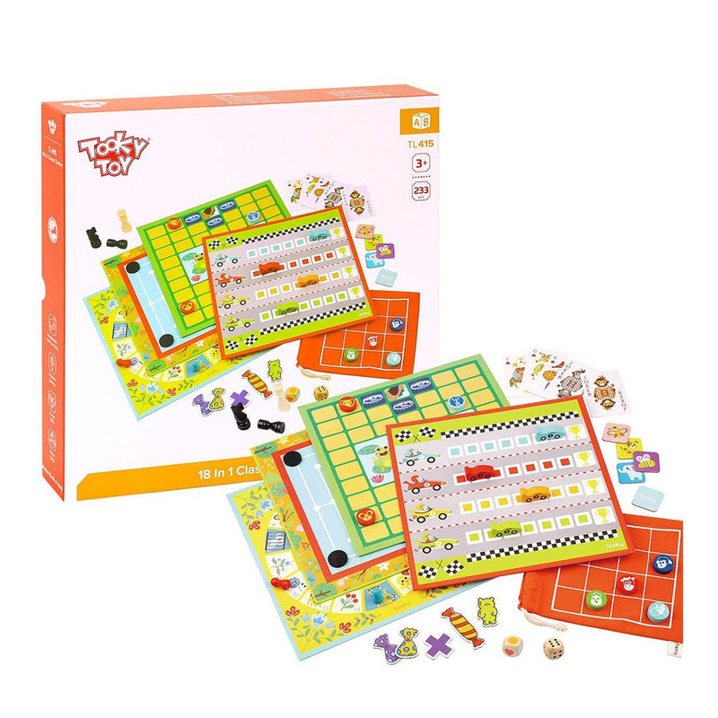 "Nuovo Wooden 18 In 1
Classic Games"