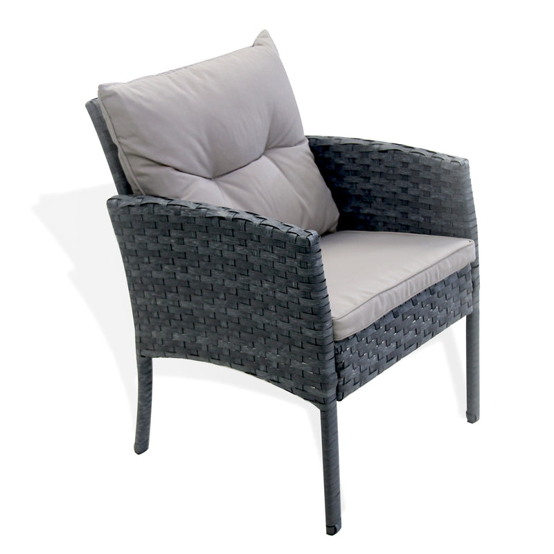 Ava Single outdoor chair - Marbled Grey
