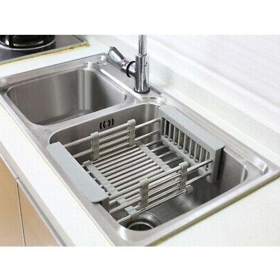 Fine Living - Extended Over Sink Drainer - Grey