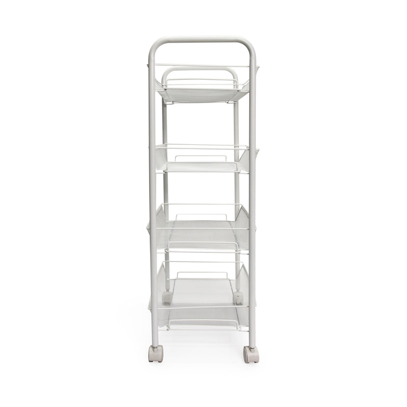 Fine Living Limber 4 Layer Trolley - White