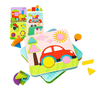 "Nuovo Wooden 4 In 1
Shape Puzzles"
