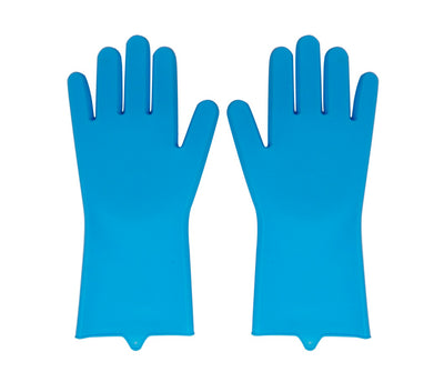 Silicone Kitchen Gloves - Blue